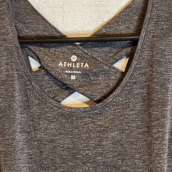athleta tank top size medium charcoal grey - Picture 2 of 3